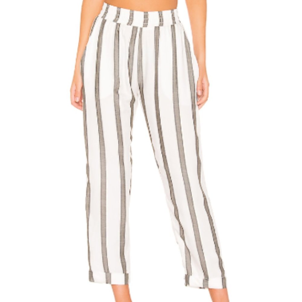 Cropped High-Rise Avery Pant Stripe - S / STRIPE